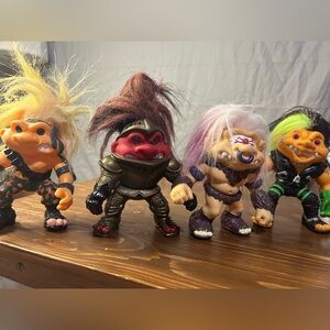 Vintage Hasbro 1992 Battle Trolls set of 4